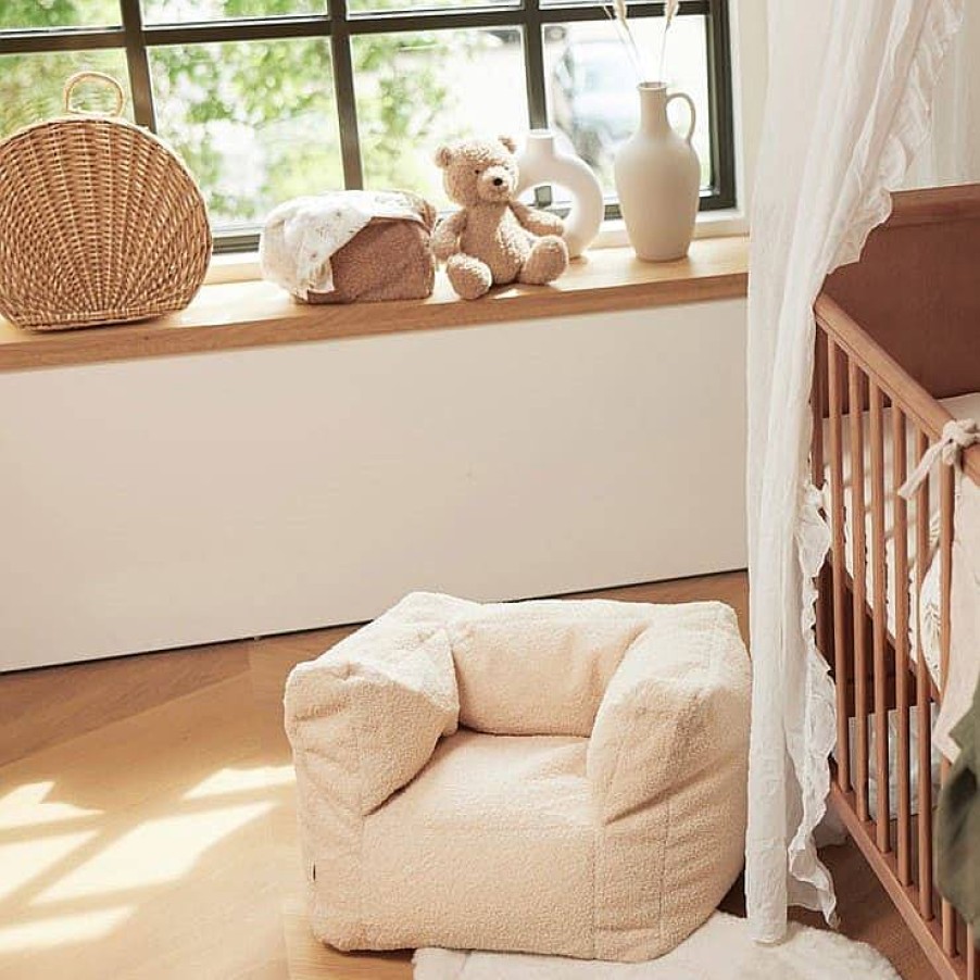 Baby En Kinderkamer Jollein Stoelen | Jollein Kinderstoel En Zitzak Boucle – Naturel